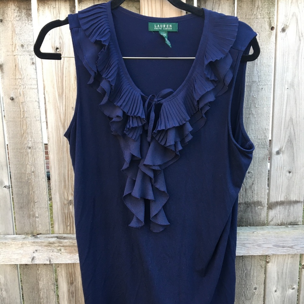 Lauren Ralph Lauren ruffle tank